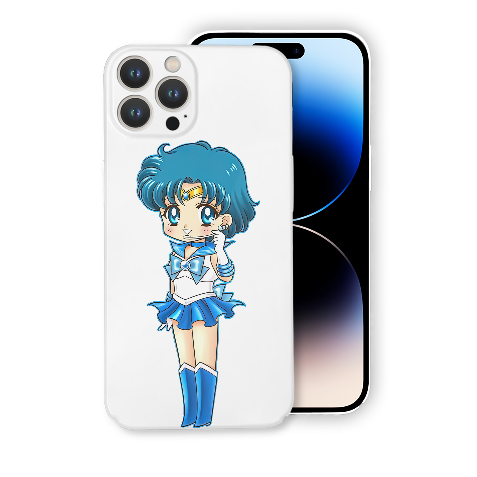 （画像用） 美少女戦士セーラームーン 水野 亜美 みずの あみ Sailor Moon Mizuno Ami 【iPhone 14シリーズ対応】ハードケース